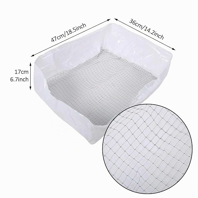 Foto 2 de 7 de Bolsas Arenero Gatos, 10 Piezas Forros Para Cajas, Filtro de Arenero para Gatos, Bolsa de Malla 47×36cm