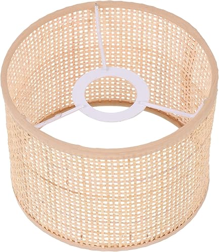 Miniatura 9 de Uonlytech Pantalla de lámpara de araña, pantalla de ratán E27, lámpara de casa de campo, accesorios de luz para lámpara de mesa, lámpara de pie,