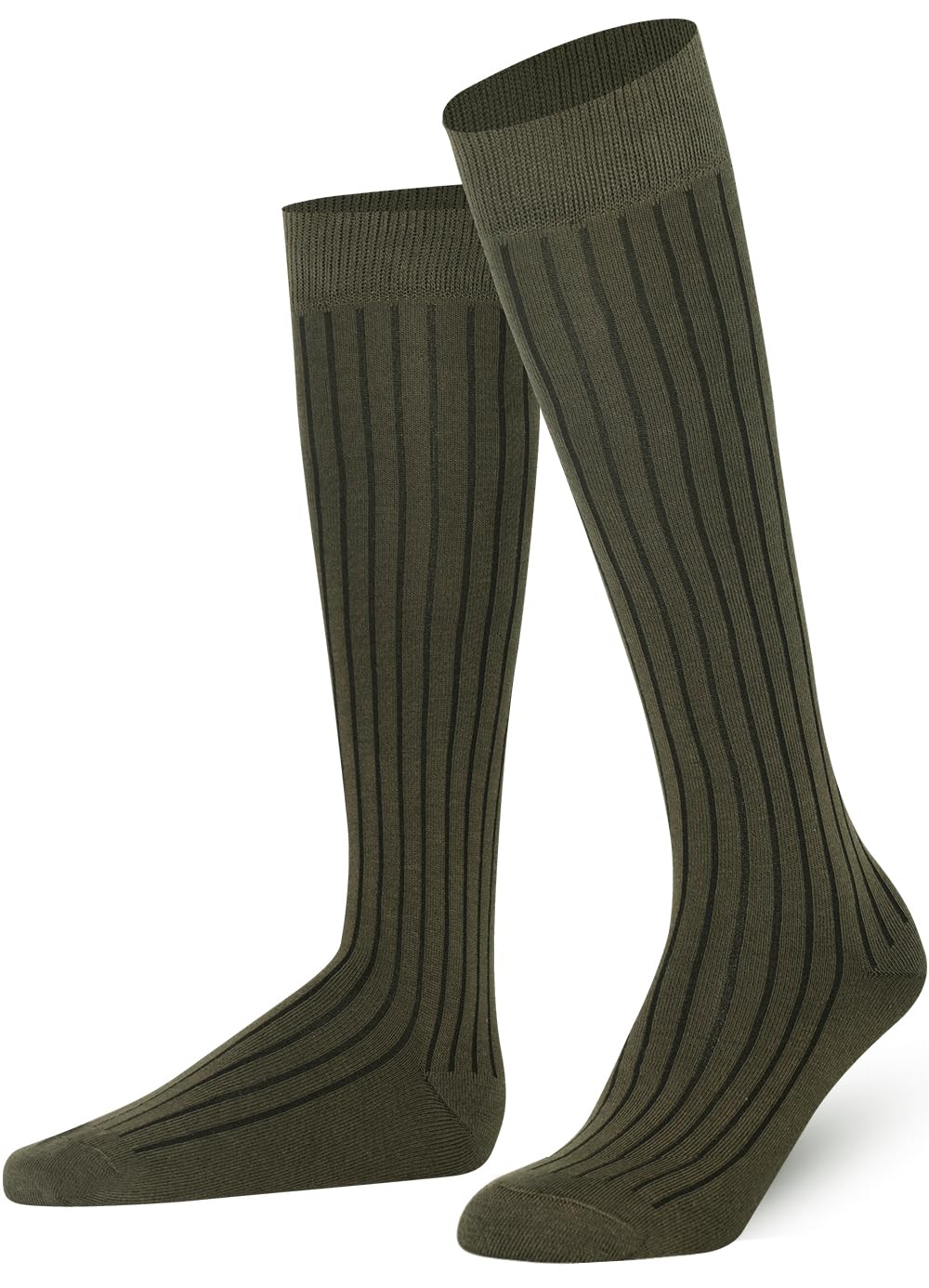 Mysocks Calcetines largos unisex hasta la rodilla con un diseño extra fino de algodón peinado