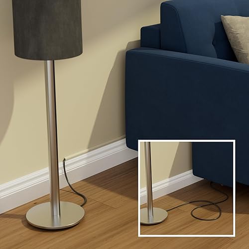 Miniatura 6 de D-Line Ocultador de cable de TV, cubierta semicircular, montaje en pared, bisagras de una pieza, para pintar, adhesivo, decorativo, 2 de 0.78 de