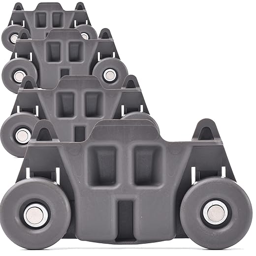 (4-pack) W10195416 NEW UPGRADED Replacement Part for Lower Dishwasher Wheel – Compatible with GE/Whirlpool/Kenmore - AP5983730, W10195416V, W10105417, PS11722152, W10195416VP