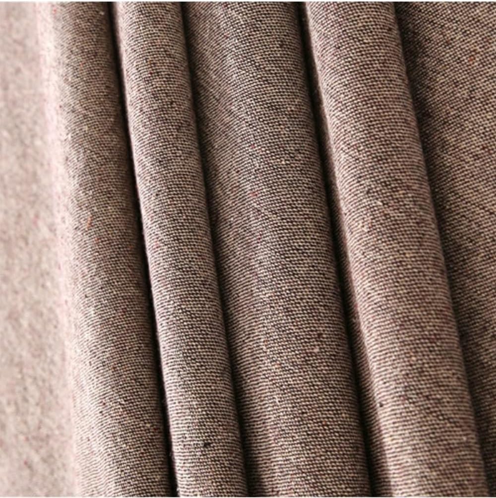 DHAEY Tablecloth Cotton Solid Yarn Dyed Kitchen Outdoor Picnic Fashion Rectangle Coffee Tablecloth (Color : Brown, Size : 55.1 * 55.1in)