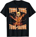 Italian Brainrot Funny Viral Alpha Meme Apparel Surreal Italian Brainrot Meme Tung Tung Tung Sahur T-Shirt