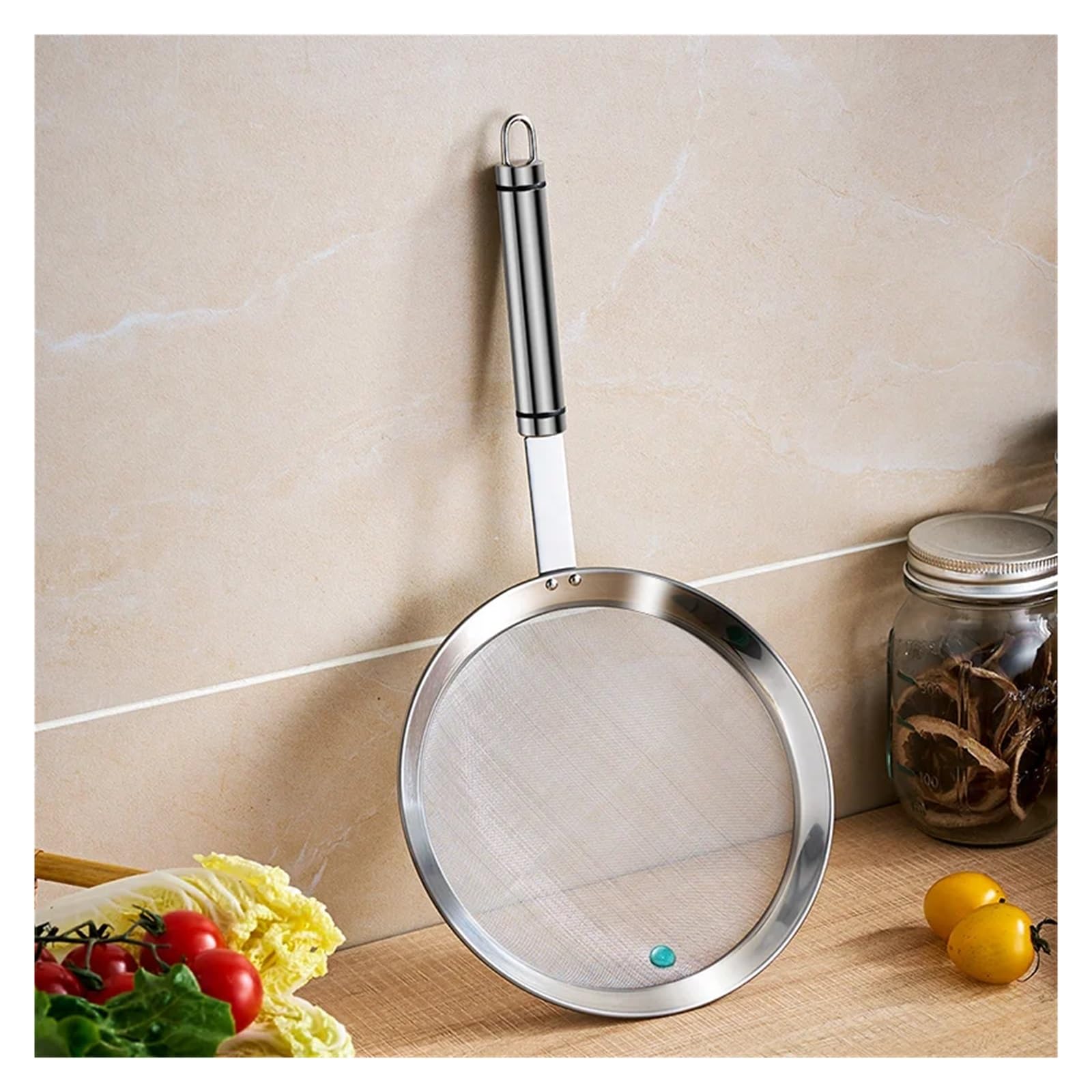 colador acero inoxidable 1 filtro de acero inoxidable malla 80 for hornear harina precisión for cocinar y extraer fideos(80mesh 18X35.8CM)
