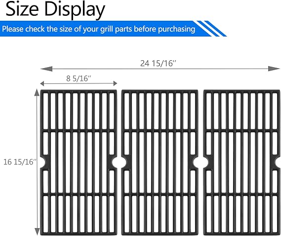 G460-0500-W1 463344116 Grates Replacement Parts for Charbroil Advantage Grill Grates 463343015 463344015 463343819 463371719 463672416 Performance Tru Infrared Grates 463340516 Gas2coal Grill Parts