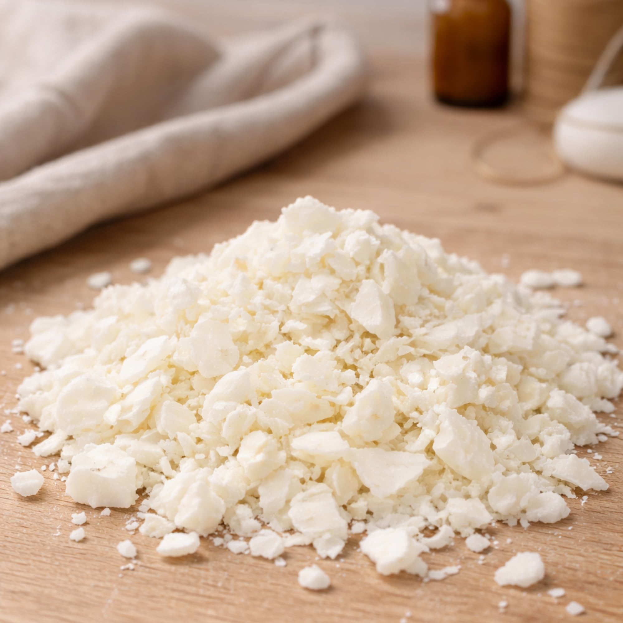 5kg Sojawachs Sojawachsflocken ABI 357 Original für freistehende Kerzen Kerzenwachs für Duftkerzen Vegan Schmelzpunkt 42–48 °C Natürliches Öko-Soja-Wachs-Flocken Kerzenwachs zum Gießen