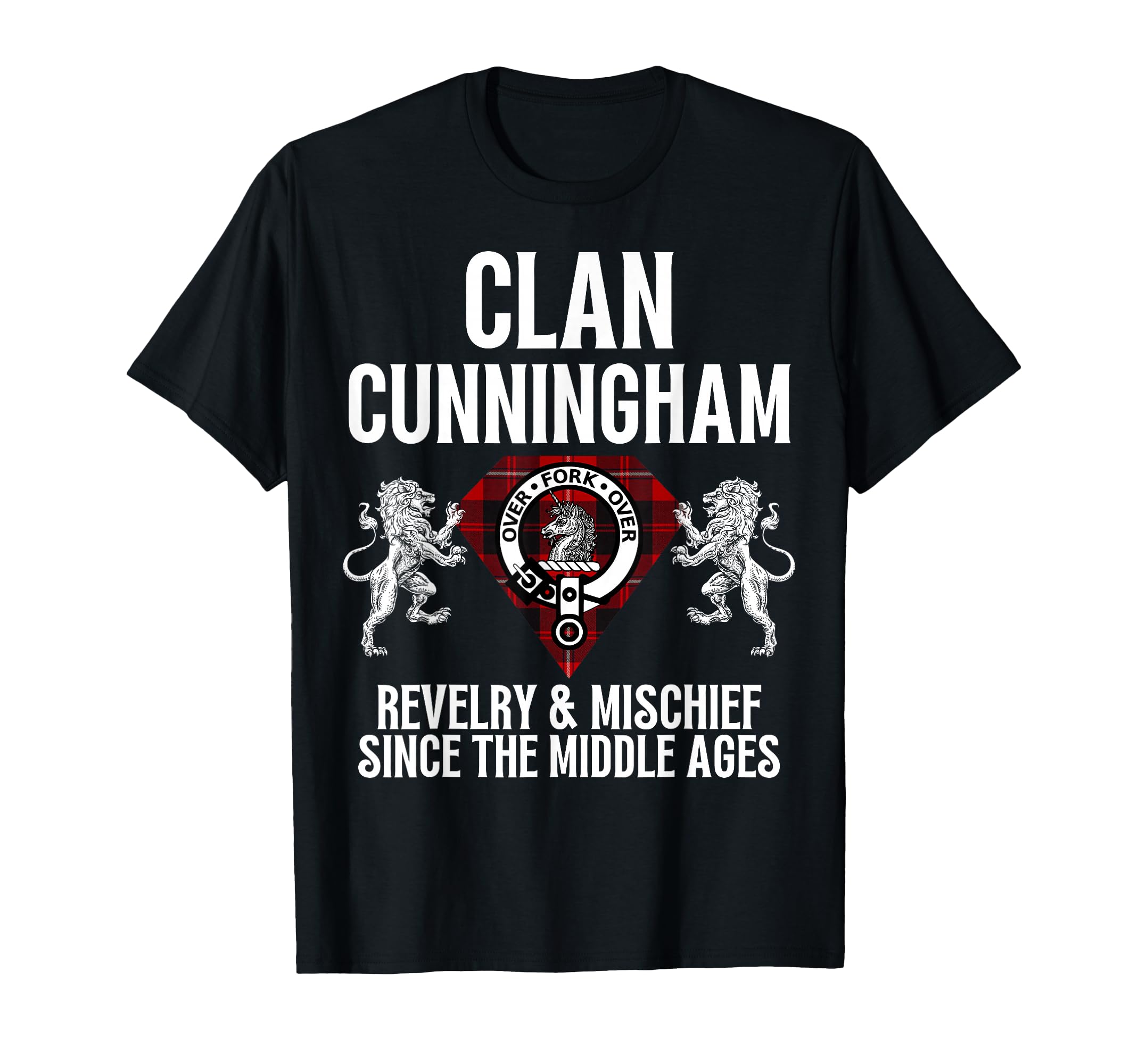 Cunningham Clan Scottish Name Coat Of Arms Tartan Family T-Shirt
