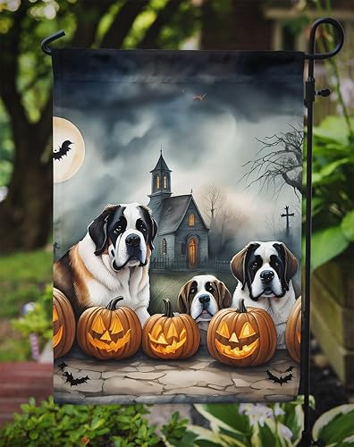 Miniatura 112 de Caroline's Treasures DAC2011GF - Bandera decorativa para jardín de Halloween con diseño de beagle para jardín, jardín, jardín, jardín, multicolor