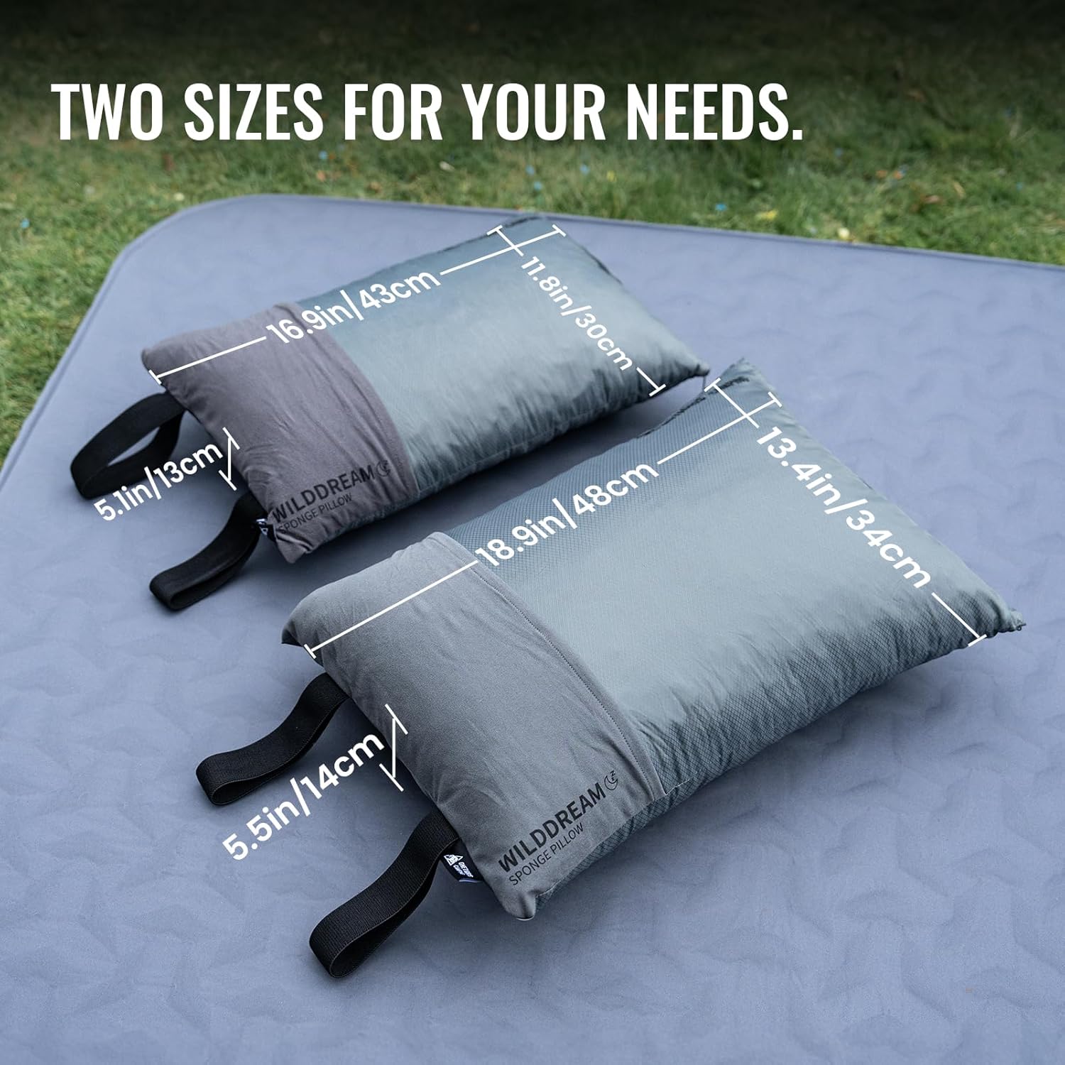 ONETIGRIS Wilddream Camping Pillow, Shredded Small Memory Foam Pillow, Compact, Easy Clean, Comfortable for Backpacking, Travel, and Car Trips, 4 Season Use - Image 8