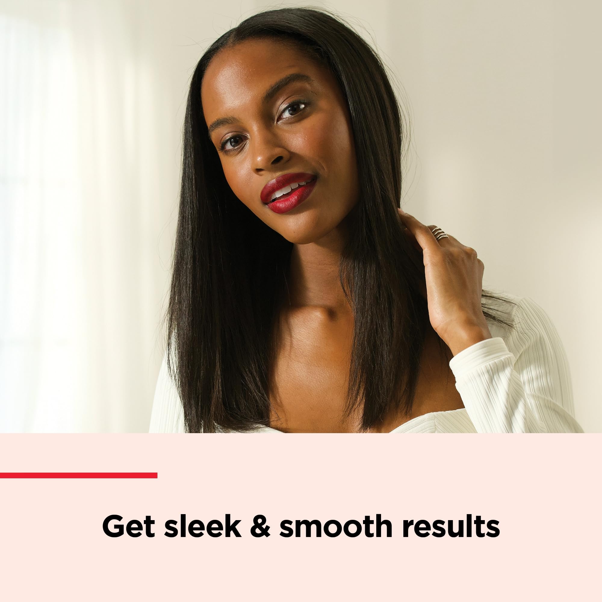 REVLON Ultra Straight and Smooth Styler Set (200°C Fast Styler with Ceramic Plates Gift Set including Brush and Storage Pouch) RVST2176GP - Image 2