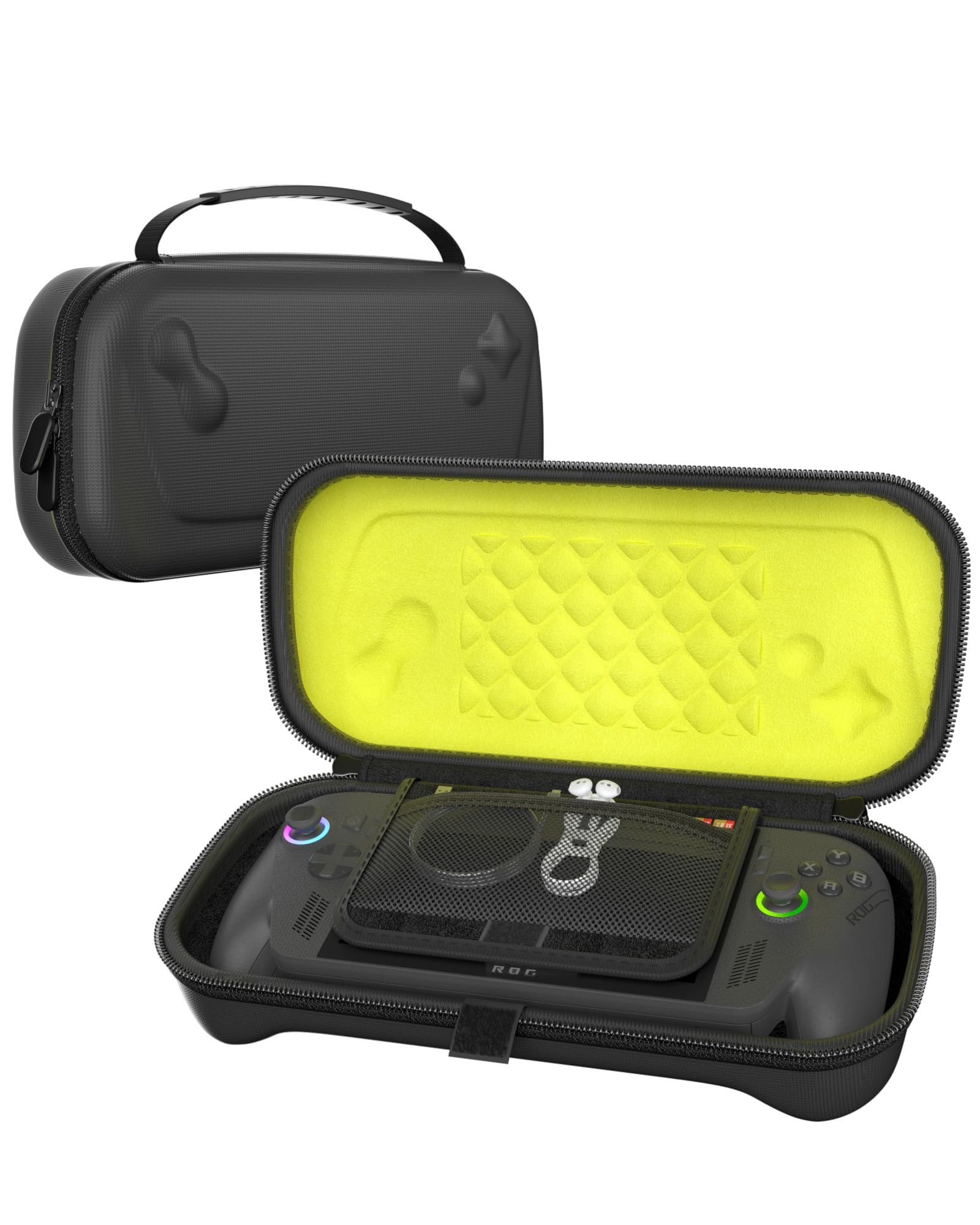ProCase Tasche für 2025 ASUS Rog Xbox Ally / Rog Xbox Ally X, Hart Rutschfestes Schutzhülle Reisetasche für Konsole und Zubehör -Schwarz