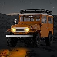 Vista 9 de BEEZRC FMS 1/10 RC Crawler FJ40 Toyota con licencia 4WD 2.4G Modelo Car Hobby 4x4 Rock Crawler Offroad Truck Auto de control remoto con transmisor