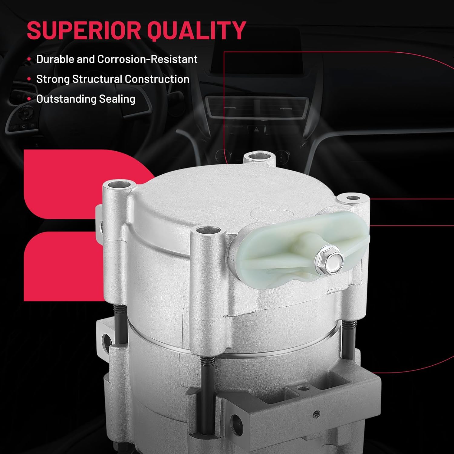 BDFHYK 618152 Air Conditioning A/C Compressor Compatible with Ford F-150 1997-2006 V6 4.2L, F-150 V8 1997-2006 5.4L 4.6L, F150 1998-2003 V8 5.4L, F150 97, Compatible with Lincoln Blackwood 2002-2003