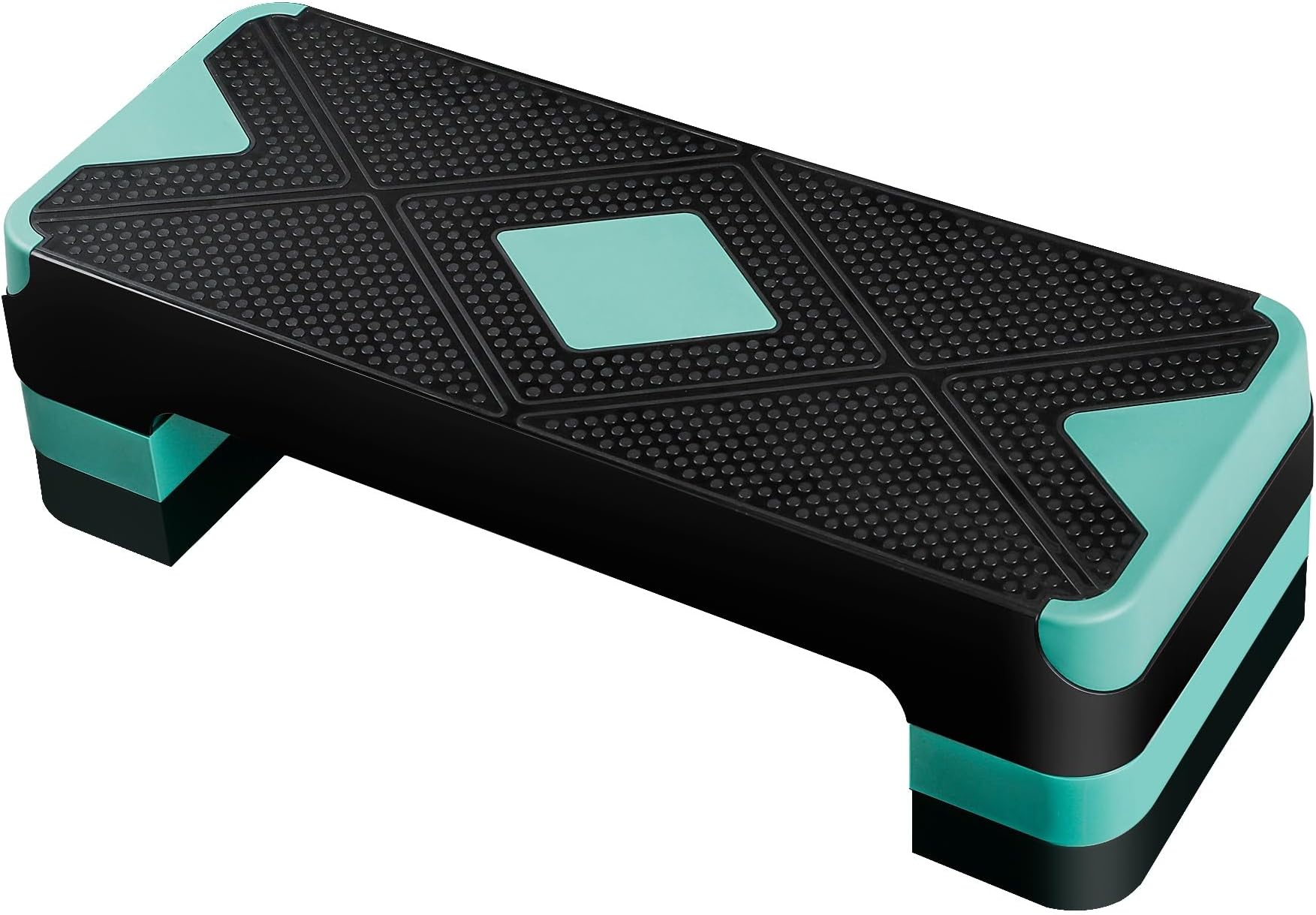 ZENY 26.5 inch Aerobic Step Platform with 4 Step Risers, Height Adjustable Exercise Stepper for Home Gym Workouts, 400 lbs Capacity