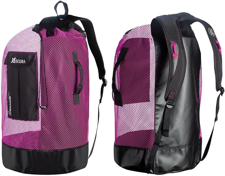 XS Scuba Seaside Deluxe Mesh Bag - Pink : Sports & Outdoors