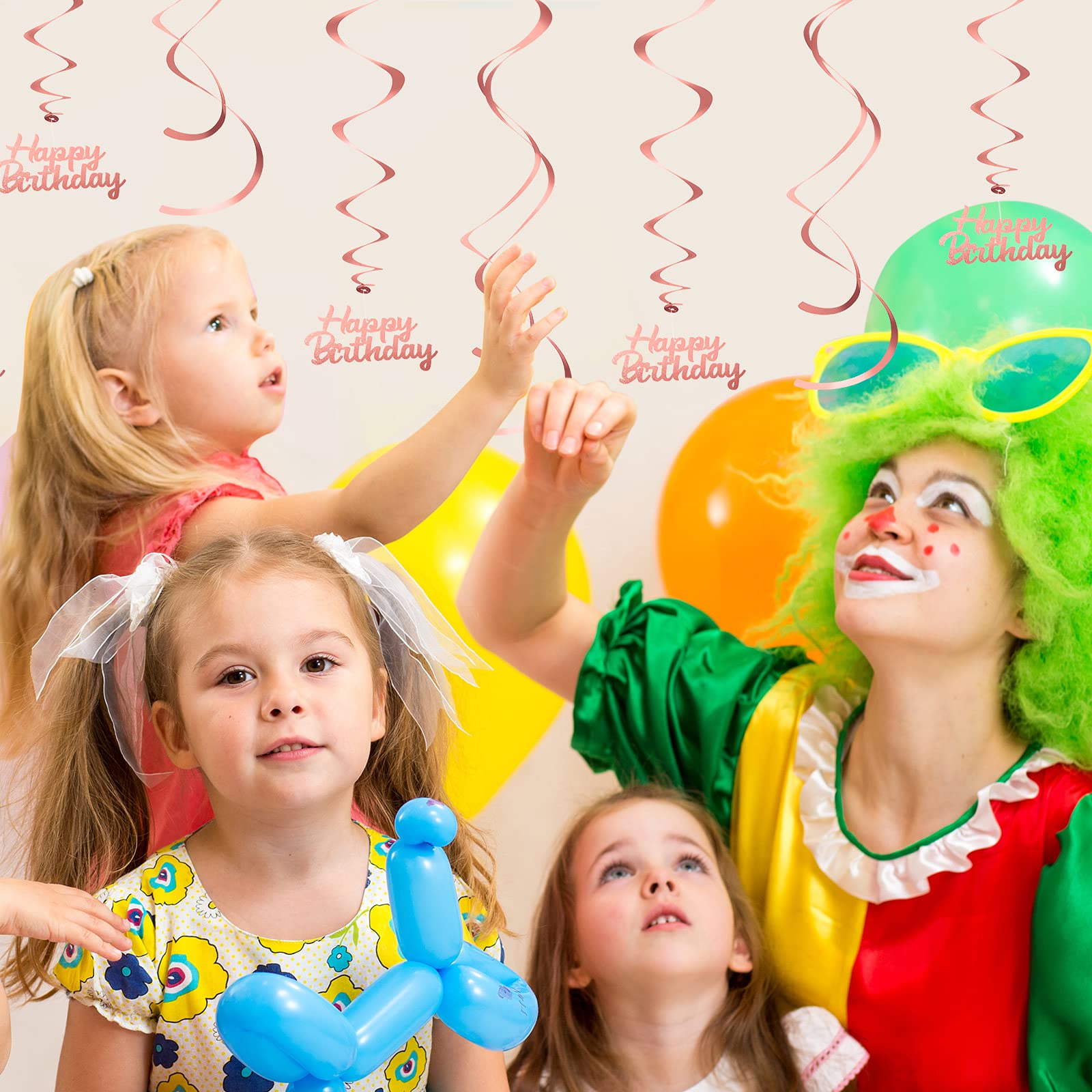 ORG Bunte Hängende Wirbel-Deko – 36 Stück Rot/grün, Folien-Spirale Für Party, Weihnachten, Geburtstag