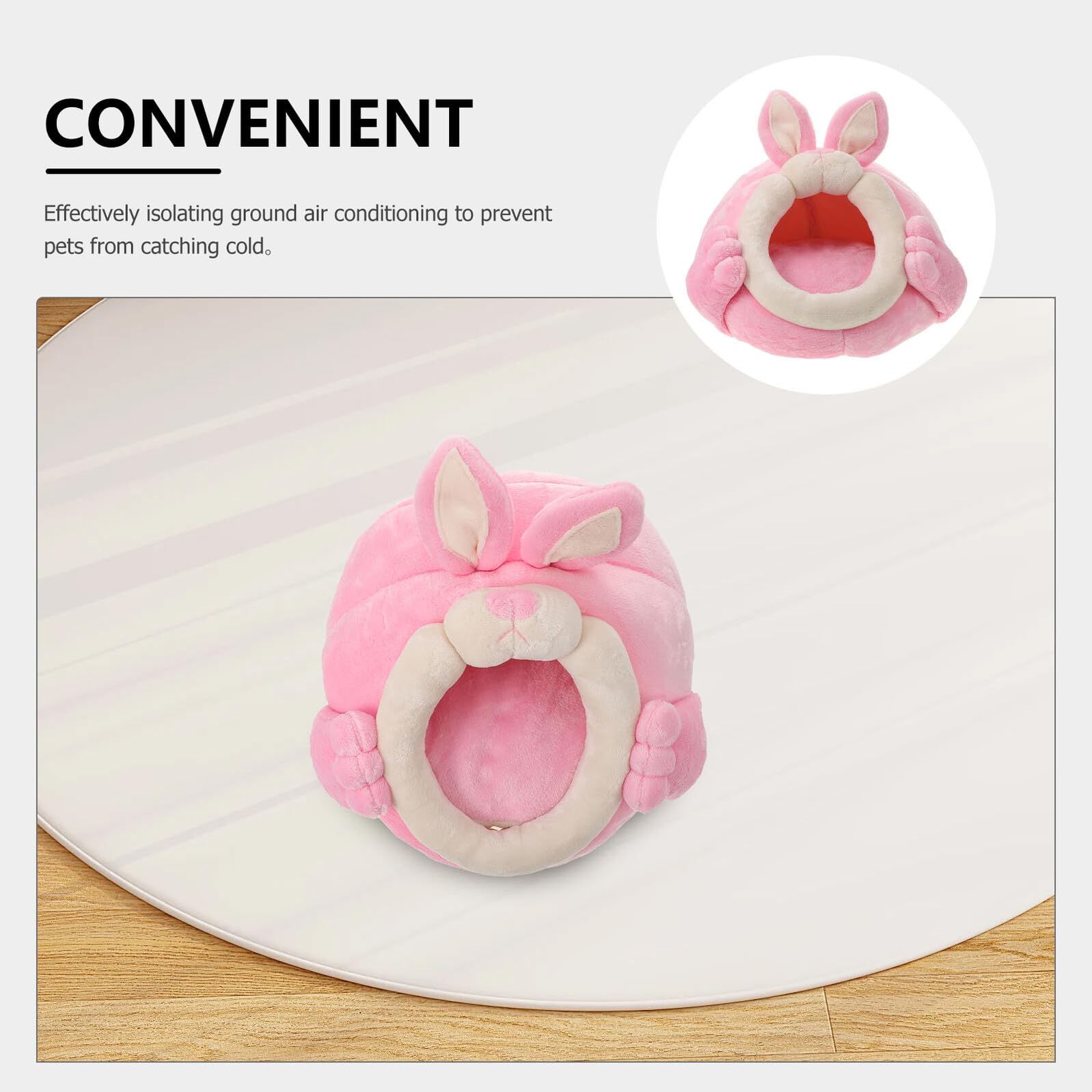 BESPORTBLE Hamsterhaus Hamsterversteck und Kleintierbett Tragbares Nest für Kaninchen und Meerschweinchen Warmes Winternest für Haustiere