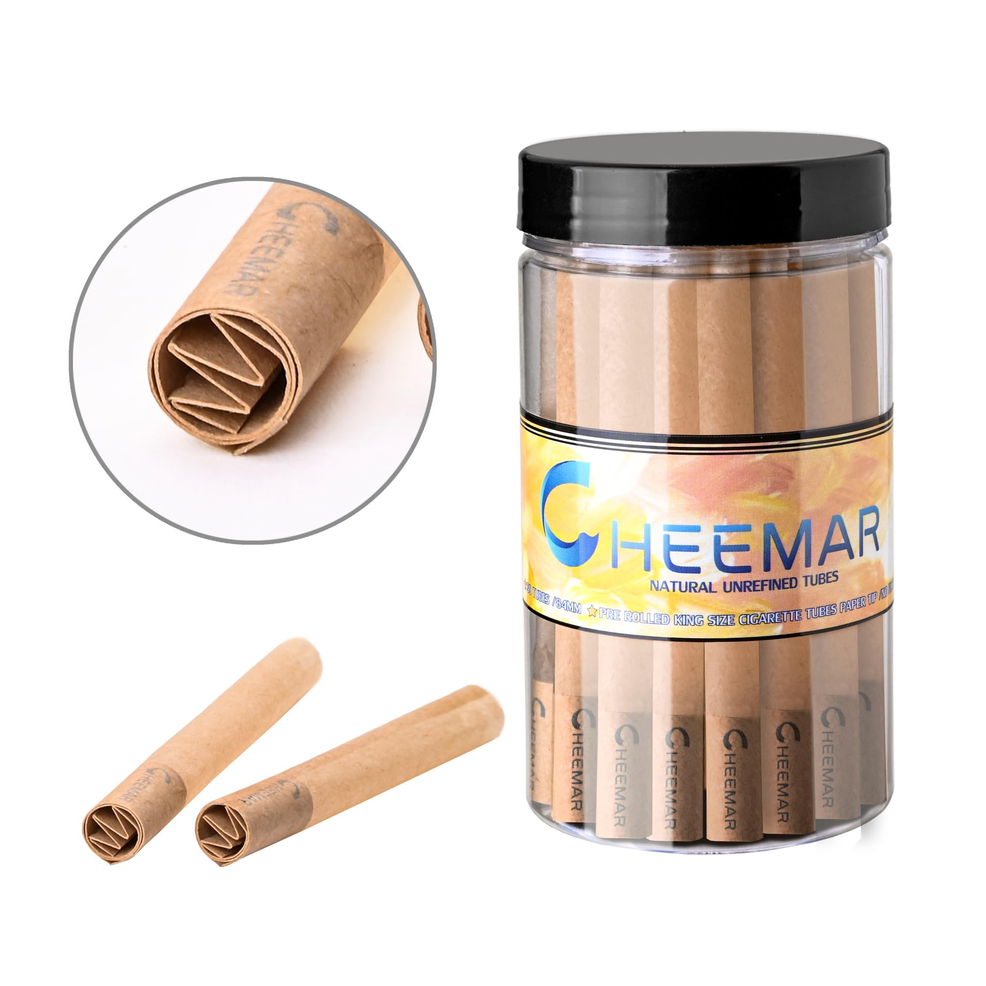 metal cigarette tube Amazon.com: CHEEMAR Unbleached Cigarette Tubes, 84mm Classic Filter Tubes,  Easy Draw, Natural Smooth Taste, 30 Count : Health & Household