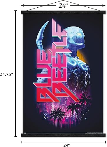 Miniatura 7 de Trends International DC Comics Movie Blue Beetle - Póster de pared con marco magnético