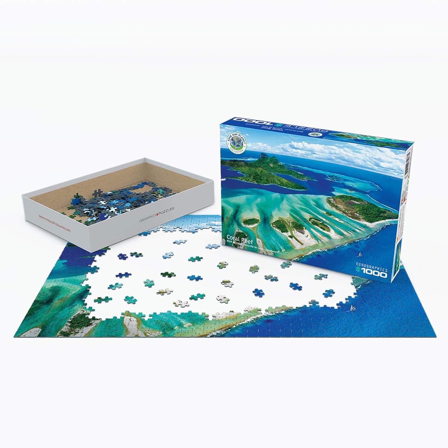 EuroGraphics Coral Reef 1000-Piece Panoramic Puzzle