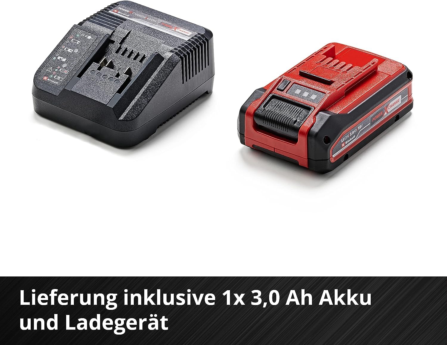 Einhell City Akku-Rasenmäher GE-cm 18/30 Li Kit Power X-Change (18 V, 30 cm Schnittbreite, bis 150 m², Brushless, 25L Fangkorb, 30-70 mm Schnitthöhe, inkl. 3,0 Ah Akku + Ladegerät)