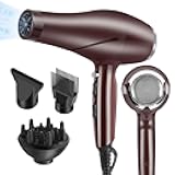 2000 Watt Hair Dryer, ARDIRO Blow Dryer with Diffuser Comb Concentrator for Women Men, Negative Ionic Quiet Hairdryer with Powerful Fast Dryring AC Motor for Curls