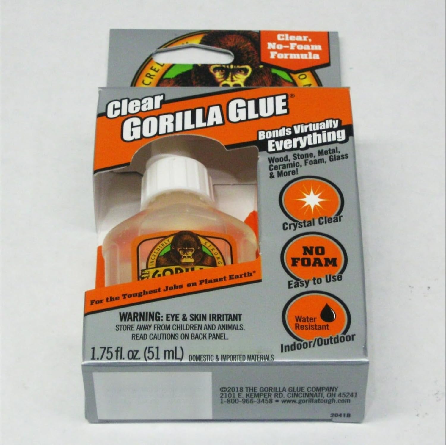 Clear for Gorilla Glue 1.75 Ounce Bottle