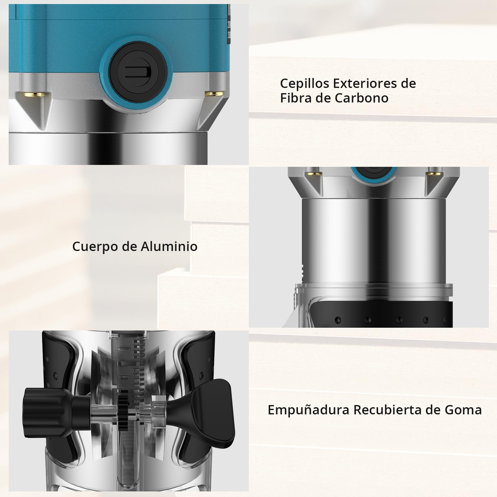 Anbte Fresadora de Madera 800W