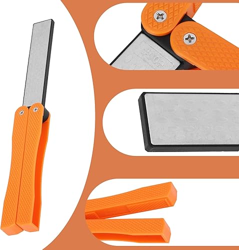 Miniatura 5 de Piedra de afilar de diamantes, afilador de cuchillos plegable de piedra de afilado de diamantes, herramientas de jardín, para cocina, jardín,