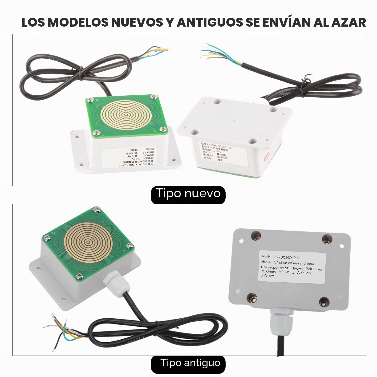 Sensor De Lluvia Y Nieve, Salida De Relé 485 Transmisor De Viento Y Lluvia Para Edificios De Acuicultura De Invernadero, Sensor Exterior Del Transmisor De Lluvia Y Nieve