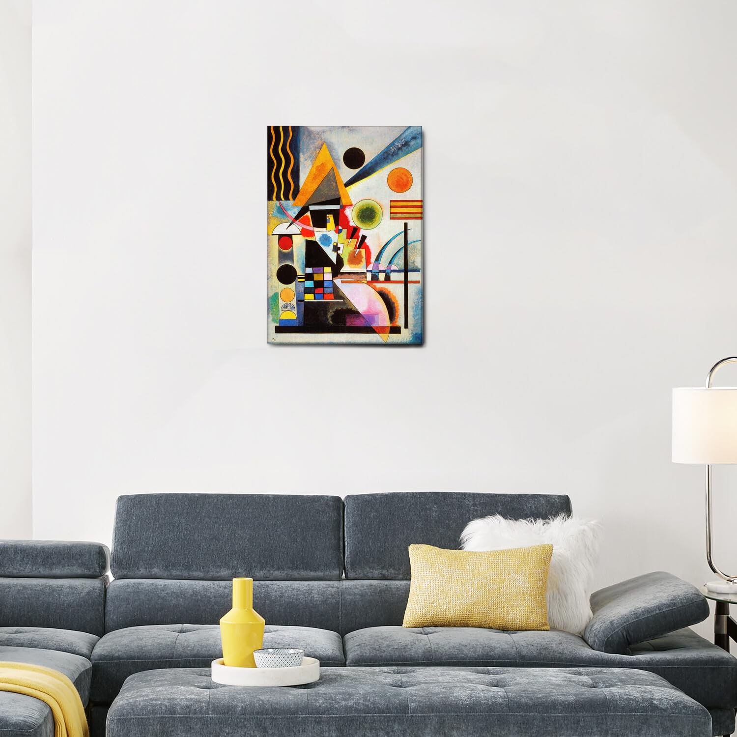 Vassily Kandinsky Schwingung Leinwand mit Standardrahmen 50x70 cm Moderne Gemälde
