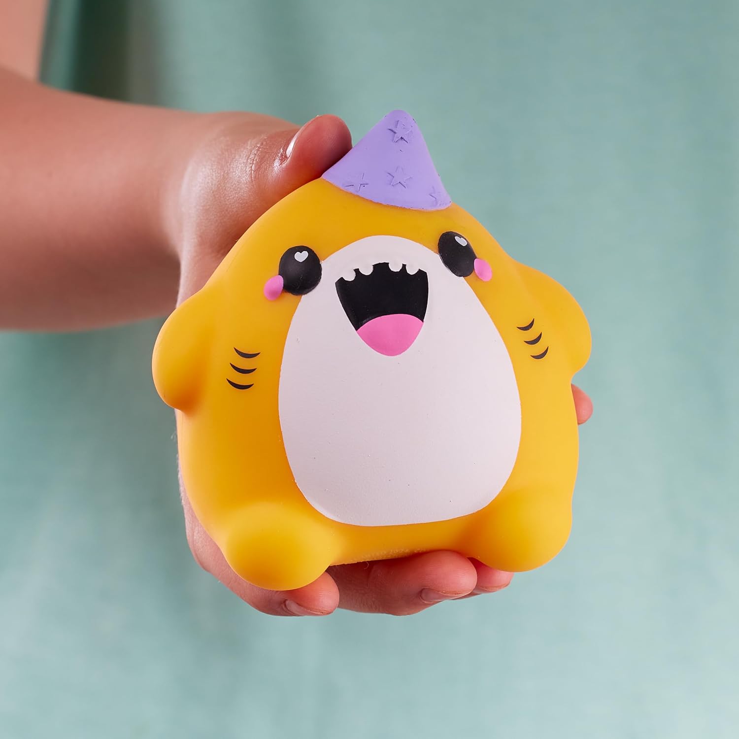 Cutezees Finn, Yellow Shark, Collectable Characters, Supersoft, Cuddly and Squishy!