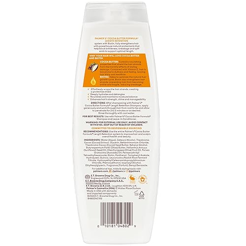 Miniatura 2 de Palmer's Acondicionador de retención de longitud de manteca de cacao y biotina, 13.5 onzas