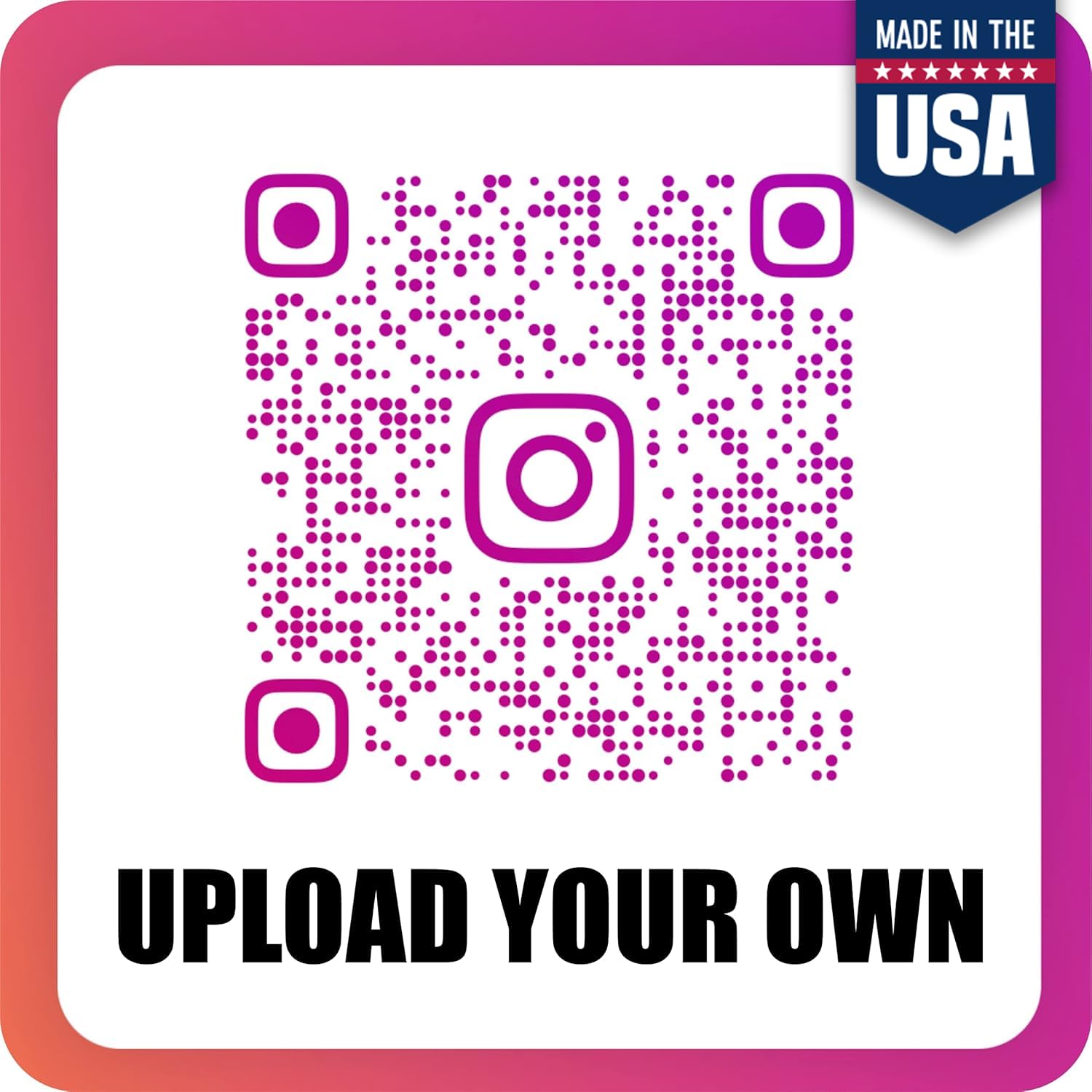 VulgrCo Custom Design Your Own Personalized Stickers Decals Text Name Image Photo QR Code - Made in USA