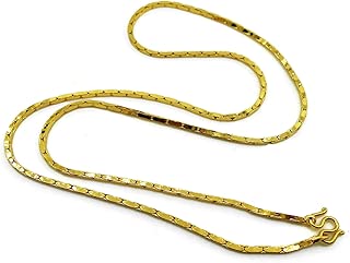 Link Necklace 23k 24k Thai Baht Yellow Gold Plated Filled Necklace Jewelry 24 inch 14 Grams Width 2 mm - coolthings.us