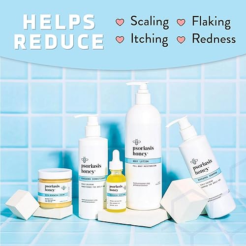 Miniatura 3 de PSORIASIS HONEY Kit de alivio definitivo, tratamiento diario para el cuero cabelludo y la piel, ayuda a los síntomas de eccema, caspa y más, crema