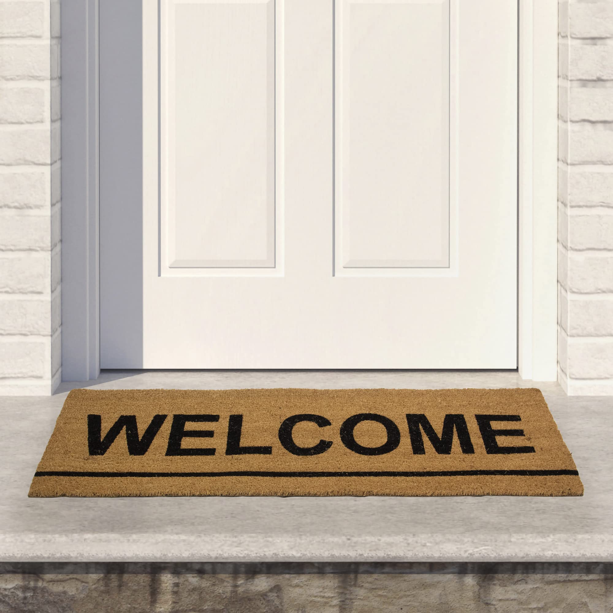Amazon.com: Northlight Natural Coir Outdoor Rectangular Welcome