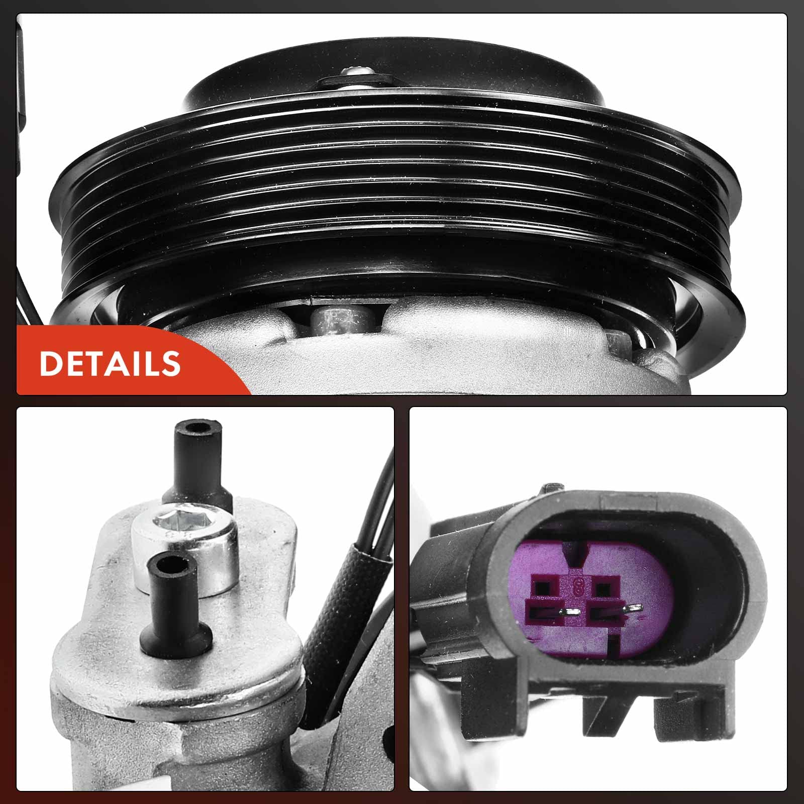 A-Premium Air Conditioner AC Compressor with Clutch Compatible with Ford Fusion 2006-2012 & Lincoln MKZ 2010, Zephyr 2006 & Mercury Milan 2006-2011