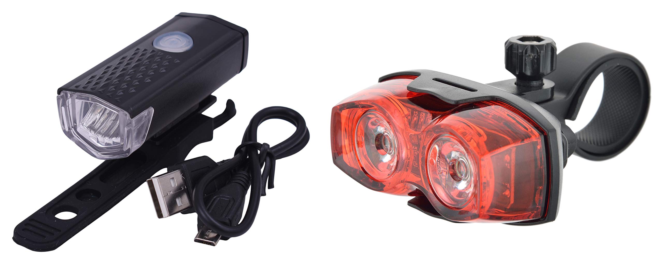 Dark Horse® Bicycle Compact LED 3 Modes 300 LM Front Light & 1 Watt 3 Mode Twin Eye Battery Tail Light Combo Set (B07PRBCBG8) Amazon Price History, Amazon Price Tracker