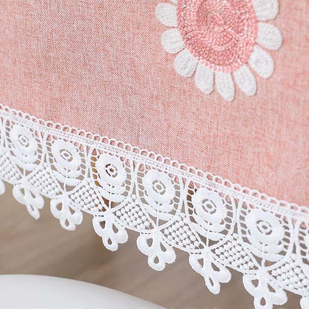 Amazon｜テーブルクロス ピンク 花柄 レース縁取り マルチクロス