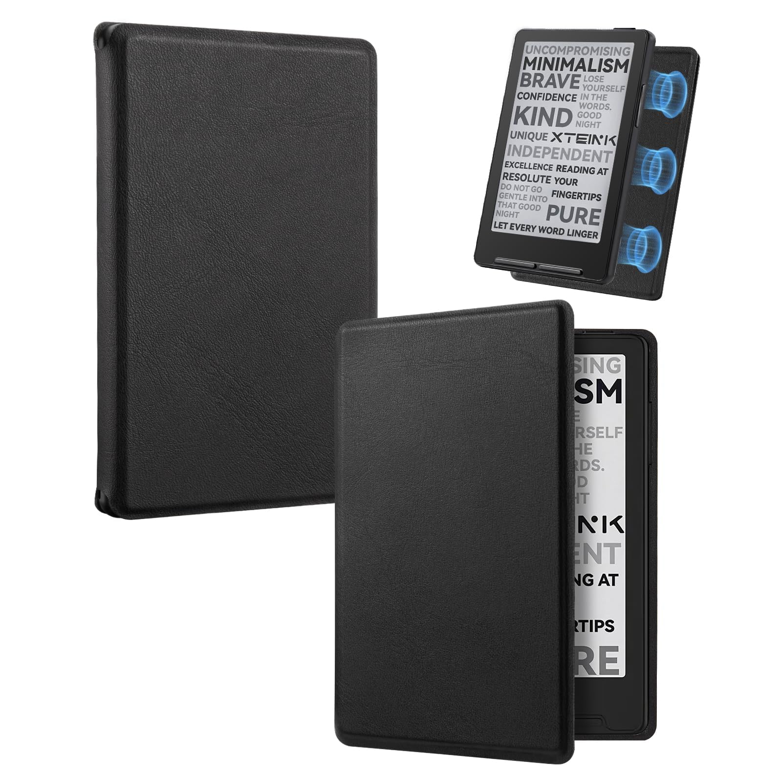 CoBak Magnetic Case for XTEINK X4, Ultra-Lightweight Protective Cover for Xteink X4 E-Reader, Secure Magnetic Attachment(Black)