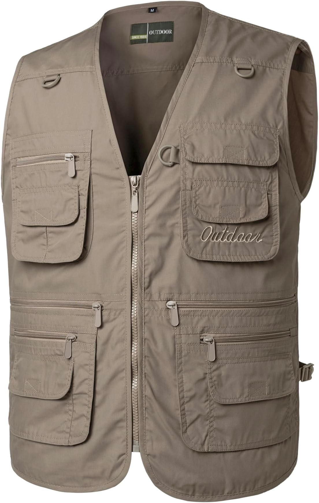 Men's Multi Pocket Fishing Vest Camping Gillette Travel Waistcoat Jacket Sleeveless Dog Training Vest Hiking Gilet Photography Top