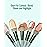 BESTOPE PRO 16 Pcs Makeup Brush Set Makeup Brushes for Eyes and Face, Blending Brush for Foundation, Premium Synthetic Powder Concealers Makeup Brushes, Eye Shadows Brushes, Eyeliner Brushes Green