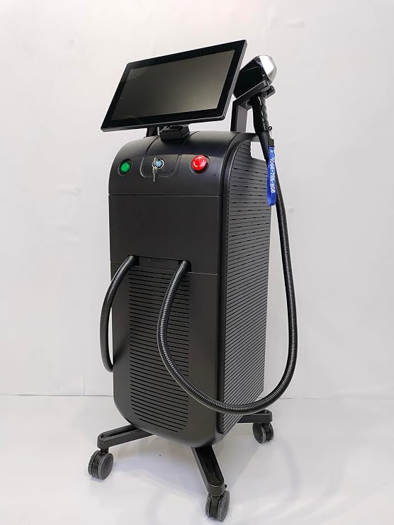 Professional 4-Wavelength Diode Laser Hair Removal Device,755 808 940 1064nm Gentle Cooling System for Smooth Skin,12x25mm Large Spot Fast Treatment CE Certified Home Beauty Tool