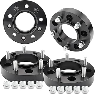 EOTH 5x150 Wheel Spacers, 1.5 inch 5x150mm Wheel Spacers 110mm Hub Centric fits for 2008-2016 LX570, 2008-2016 Sequoia, Tundra, Land Cruiser with 14x1.5 Studs, Bounce with 2 Thread Locking Adhensive