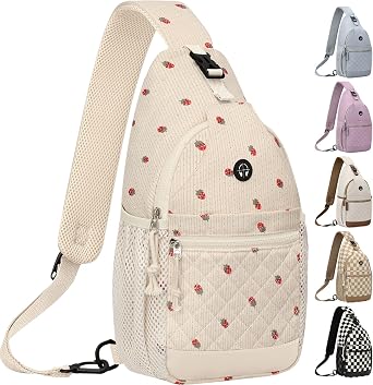 Vankor Small Crossbody Purses Bags for Women Men Travel, Chest Sling Bag Women Casual Cross Body Bag for Woman Sling Backpack