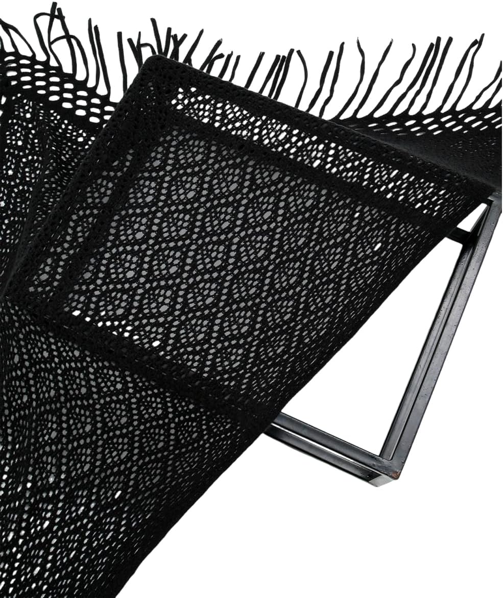 LMVERNA Knit Shawl with Tassels Fashion Scarf Multifunctional Neck Wrap - Image 6