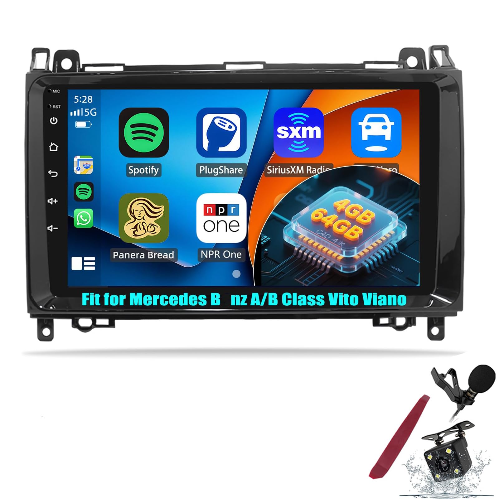 Autoradio Android pour voyager en Mercedes Viano avec Android Auto - 8