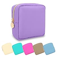 Vista 67 de Estuche pequeño para lápices y maquillaje para bolso, lindo estuche de lápices, bolsa de pinceles de maquillaje de nylon con cremallera, estuche