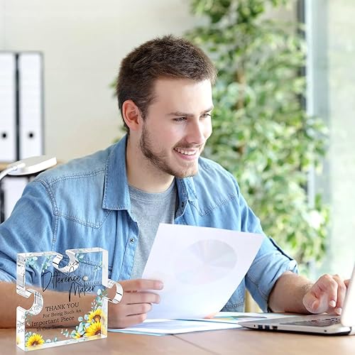 Miniatura 7 de LukieJac Regalo de diferencia para mujeres y hombres, regalos de agradecimiento para profesores, jefes, mentores, gerentes, regalos de